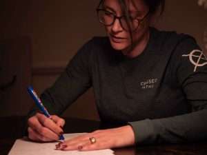 Law for creatives - Janey McGill signing an NDA